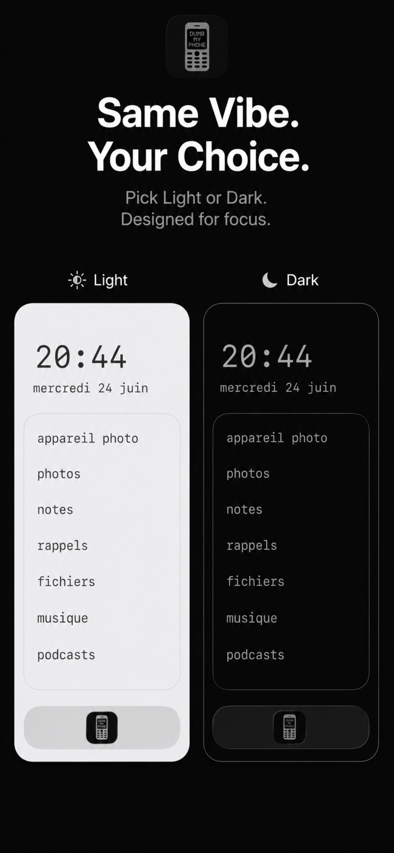 Une sélection d’applications essentielles sur Dumb My Phone